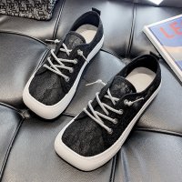 苏芈丑萌方头鞋子女2021年新款夏季蕾丝网面透气渔夫鞋平底休闲单鞋潮