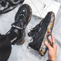 运动鞋男冬季厚底跑步老爹ins潮鞋学生百搭国潮慢跑波鞋2021新款