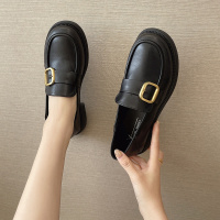 2022春季英伦风一脚蹬小皮鞋女鞋jk玛丽珍乐福鞋春季平底单鞋