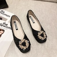 法式单鞋女设计感小众2022春季新款晚晚风温柔鞋气质复古瓢鞋浅口