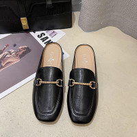 英伦风复古包头凉拖鞋2022夏季网红外穿穆勒鞋ins潮半拖鞋女