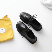 些久小皮鞋女英伦2019新款秋季韩版百搭日系jk鞋网红配西装的黑色皮鞋