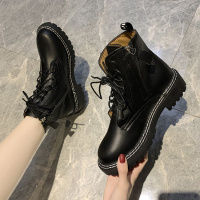 些久马丁靴女2020新款百搭秋冬单靴杨幂同款帅气工装鞋英伦风短靴子女