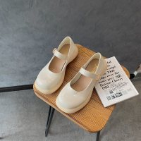 些久单鞋女夏外穿2021年新款粗跟中跟漆皮鞋欧美百搭一字带玛丽珍女鞋