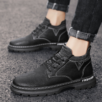 些久春秋季厨师鞋男防水防滑防油后厨工作厨房专用上班皮鞋英伦风潮鞋