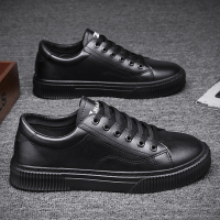 些久秋季男鞋厨师厨房工作鞋防滑防水耐磨上班全黑色后厨专用劳保潮鞋