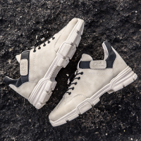 些久夏季透气马丁靴男鞋低帮英伦工装运动鞋子男潮鞋百塔男士休闲皮鞋