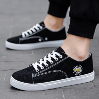 些久新款夏季男鞋透气潮流男士运动休闲帆布板鞋亚麻布鞋百搭潮鞋子男