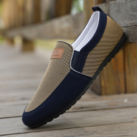 些久夏季帆布鞋男韩版潮流百搭布鞋男士休闲懒人一脚蹬工作鞋子男潮鞋