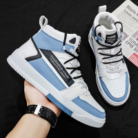 些久高帮鞋夏季小白板鞋男篮球运动青少年潮鞋2021新款秋季