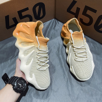 些久八爪鱼鞋男鞋夏季透气薄款网鞋飞织运动450潮鞋袜子跑步软底