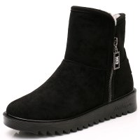 些久雪地靴2021冬季时尚新款老北京布鞋女棉鞋加绒加厚底棉靴短筒短靴