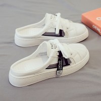 些久女鞋2022年新款夏季外穿无后跟板鞋懒人ins潮鞋半拖鞋