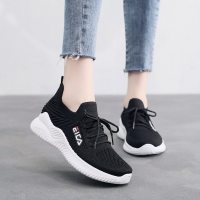 娜瑟薇飞织网鞋女2021秋季透气网面休闲鞋百搭鞋跑步鞋女鞋