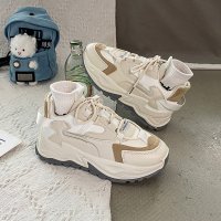 娜瑟薇网红显脚小老爹鞋女ins潮厚底松糕鞋子2021年秋季新款运动休闲鞋