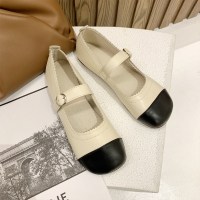 娜瑟薇鞋子女2021夏秋季新款平底单鞋百搭奶奶鞋学生豆豆鞋女乐福鞋