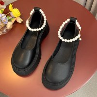 娜瑟薇英伦风设计感小众厚底鞋法式复古小香风单鞋玛丽珍鞋松糕鞋女鞋子