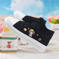 娜瑟薇春秋女童帆布鞋儿童透气板鞋小学生中大童体育课跑步鞋卡通女球鞋