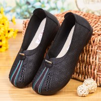 娜瑟薇老北京布鞋女平底单鞋春秋软底舒适妈妈鞋复古中老年人休闲鞋