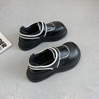 娜瑟薇小皮鞋女秋季薄款2021新款厚底日系jk软妹黑色复古玛丽珍大头单鞋