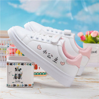 娜瑟薇春秋女童中大童小白鞋板鞋透气小学生软底公主儿童运动鞋单鞋