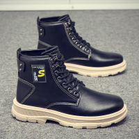 娜瑟薇马丁靴男鞋秋季2021年新款英伦风潮流机车靴子户外防滑工装靴潮鞋