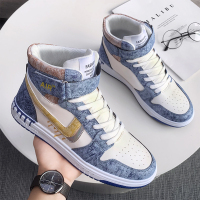 娜瑟薇男鞋秋季潮鞋2021年新款韩版潮流青少年高帮板鞋男网红休闲运动鞋