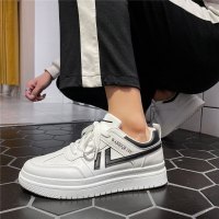 娜瑟薇夏季小白鞋男百搭韩版潮流学生厚底时尚透气休闲板鞋低帮ins鞋子