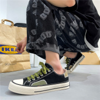 娜瑟薇夏季薄款拼接低帮帆布鞋男学生透气ins港风潮流百搭韩版街舞板鞋