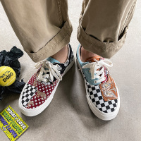 娜瑟薇夏季日系原宿帆布鞋男学生韩版潮流百搭板鞋港风潮鞋ins鸳鸯鞋子