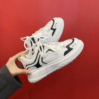 枫述嘉足网红透气小白鞋2021秋季新款女鞋韩版百搭厚底板鞋港风休闲鞋