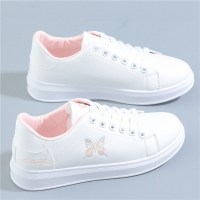 枫述小白鞋少女孩平底休闲百搭2021新款单鞋秋季韩版透气板鞋