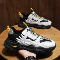 运动鞋男秋季新款韩版潮流低帮透气跑步鞋休闲百搭薄款学生老爹鞋