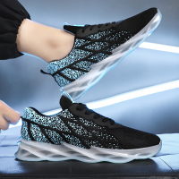 飞织运动鞋男夏季新款休闲透气低帮跑步鞋刀锋果冻底学生韩版潮鞋