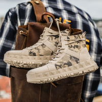 高帮男靴2021新款秋季韩版潮流百搭男士马丁靴青少年运动休闲潮鞋