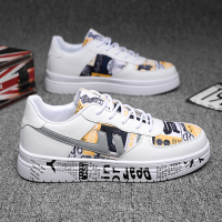 男鞋2021年新款秋季透气薄款板鞋青少年小白休闲运动潮鞋白鞋