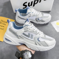 老爹男鞋2021新款网面薄款透气休闲百搭秋季跑步ins潮鞋