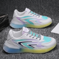 男鞋2021秋季新款小白休闲鞋运动鞋轻便网面透气鞋子男士老爹鞋潮