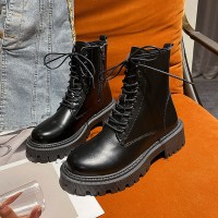 枫述马丁靴女英伦风2021秋季新款春秋单靴百搭夏季薄款短靴子潮ins酷