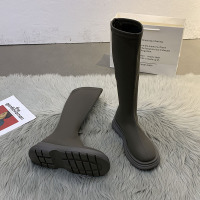 枫述网红不过膝长靴女2021年秋季新款厚底时尚百搭复古帅气瘦瘦靴