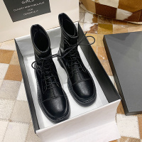 枫述显脚小马丁靴女潮ins潮英伦风2021秋季新款百搭平底机车短靴子女