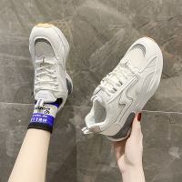 枫述火显瘦老爹鞋女2022春季新款ins潮网面透气百搭港风小白运动鞋