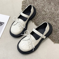 枫述玛丽珍小皮鞋女2022新款春季英伦厚底松糕小众设计日系jk大头单鞋