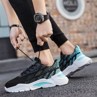 枫述春季飞织运动男鞋2022新款百搭夏季网面透气休闲老爹ins潮鞋