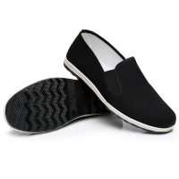 苏芈老北京布鞋男女夏秋季情侣帆布平底工作黑韩版休闲百搭社会鞋子