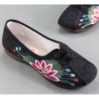 苏芈妈妈鞋老北京布鞋中老年舒适休闲女鞋散步鞋广场跳舞鞋透气绣花鞋