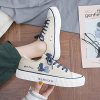 苏芈春夏季少女孩中大童帆布鞋女鞋卡通百搭透气初中小板鞋单