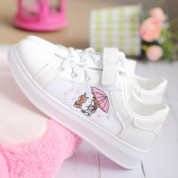 苏芈女童鞋透气网面鞋春季百搭小白鞋儿童板鞋夏季镂空帆布鞋大童女鞋