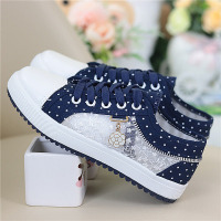 苏芈夏季中大童板鞋镂空透气网鞋低帮网纱帆布鞋少女鞋中小学生休闲鞋