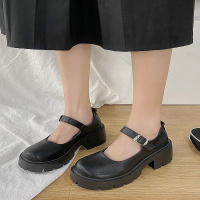 苏芈伊努特英伦小皮鞋女日系厚底玛丽珍鞋高跟制服单鞋洛丽塔萝莉jk鞋子秋季